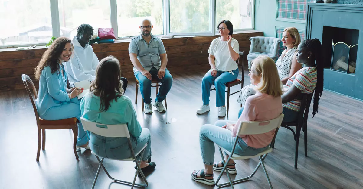 People in the meeting image